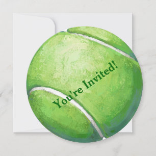 Tennis Ball Party Invitation