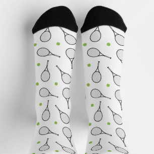 Tennis Ball Pattern Socks