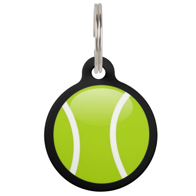 Tennis Ball Pet ID Tag (Front)