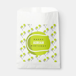 Tennis Ball & Racket Racquet Birthday Party  Favour Bag