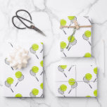 Tennis Ball & Racket Racquet Pattern Wrapping Paper Sheet<br><div class="desc">A tennis sports design showcasing an illustration of a tennis ball and tennis racket (racquet). Perfect for adults and kids who love playing tennis. An ideal design for tennis players,  tennis coaches,  athletes and tennis enthusiasts. Perfect gift for birthday,  Christmas or any other special occasion.</div>