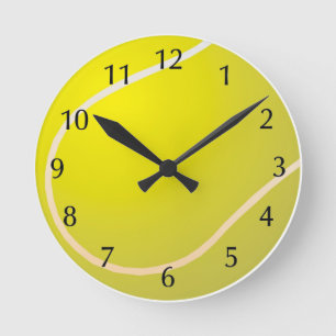Tennis ball round clock