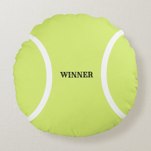 Tennis Ball Round Pillow (Front)