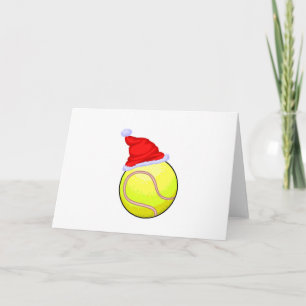 Tennis Ball (Santa Hat) Holiday Card