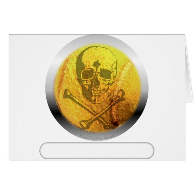 Tennis Ball Skull and Crossbones (Front Horizontal)