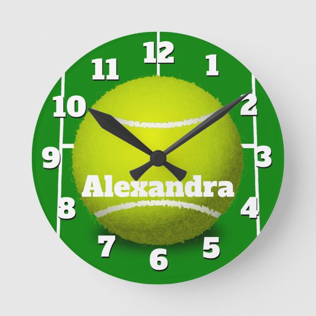 Tennis Ball Sports Clock (Front)