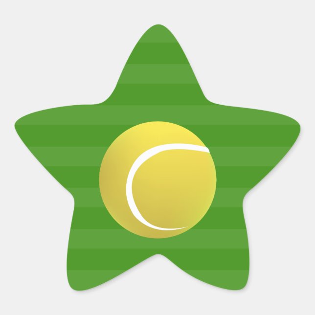 Tennis ball star sticker (Front)