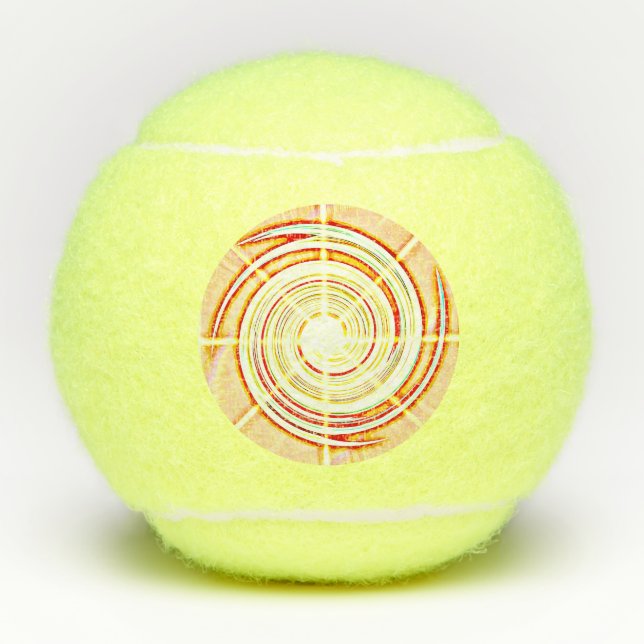 Tennis ball Swirl Oil painting (Front)