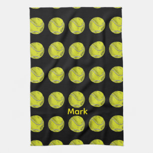 Tennis ball  tea towel