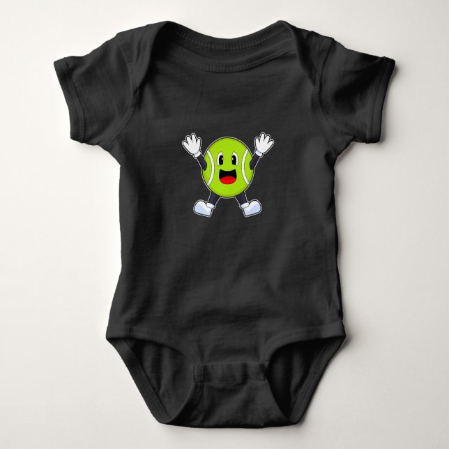 Tennis ball Tennis Baby Bodysuit (Front)