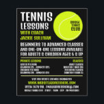 Tennis Ball, Tennis Lessons/Classes Advertising Flyer<br><div class="desc">Tennis Ball,  Tennis Lessons/Classes Advertising Flyers By The Business Card Store.</div>