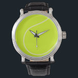 Tennis Ball Watch<br><div class="desc">Love Tennis?  This image is for you!  Fun graphic for the sports enthusiast.  Customise by changing background colour and/or adding text.</div>