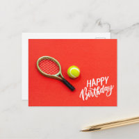 Tennis ball with Happy Birthday with love