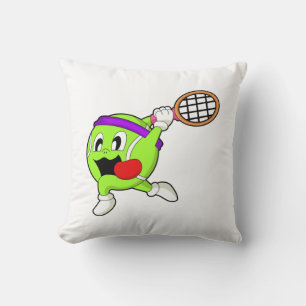 Tennis ball with Tennis racket Cushion