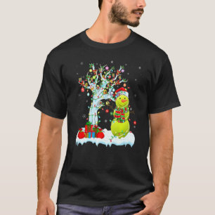 Tennis Ball Xmas Tree Lighting Snowman Tennis Ball T-Shirt