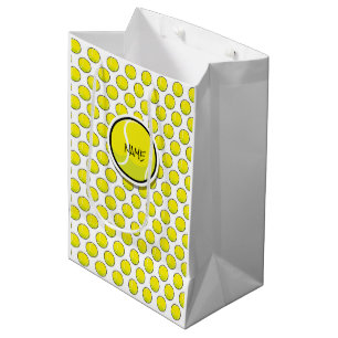 Tennis Ball Yellow White Sports Gift Bag