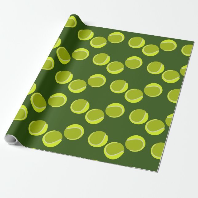 TENNIS BALLS 3 AMIGOS  WRAPPING PAPER (Unrolled)