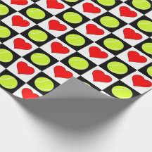 Tennis Balls and Hearts Tennis Player Team Party