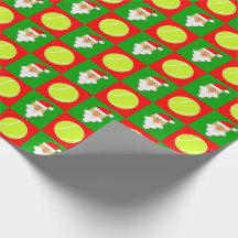 Tennis Balls and Santa Clause Tennis Christmas