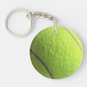 Tennis Balls Green Yellow 4Mike Acrylic Keychain