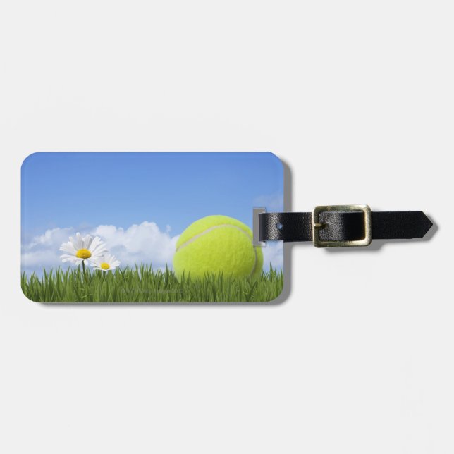 Tennis Balls Luggage Tag (Front Horizontal)
