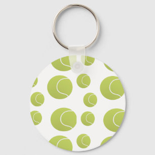 tennis balls pattern key ring