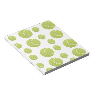 tennis balls pattern notepad
