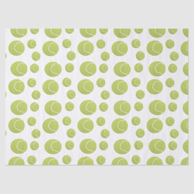 tennis balls pattern tissue paper (Front)