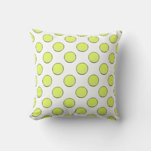 Tennis Balls Seamless Pattern Cushion