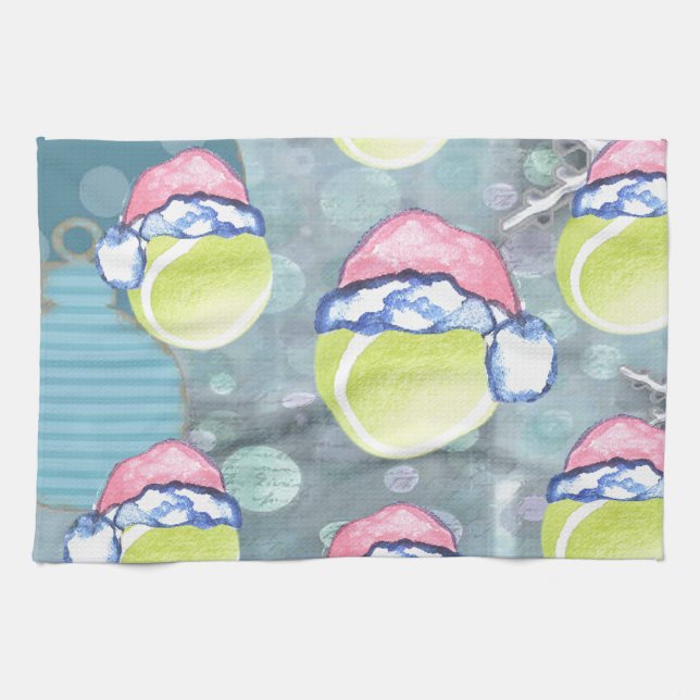 TENNIS BALLS TEA TOWEL (Horizontal)