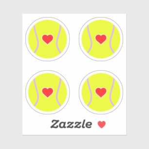 Tennis balls with heart pack