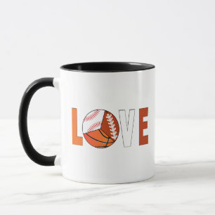 Tennis Basketball Baseball Football Lover Mug