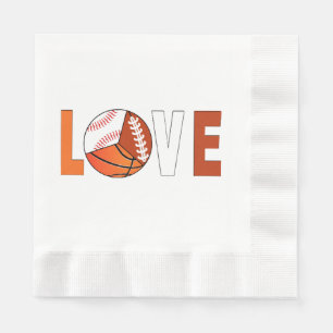 Tennis Basketball Baseball Football Lover Napkin