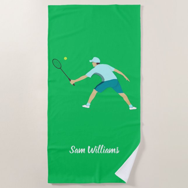 Tennis Beach Towel (Front)