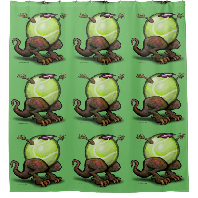 Tennis Beast Shower Curtain (Front)