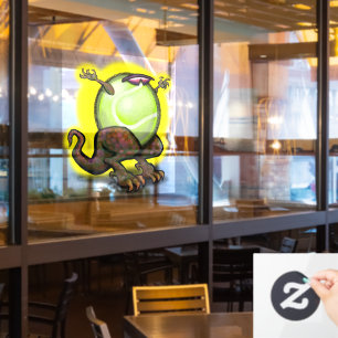 Tennis Beast Window Cling