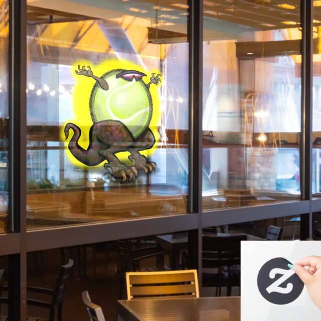 Tennis Beast Window Cling (Restaurant Window)