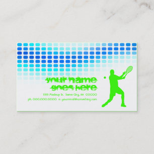 tennis beats business card