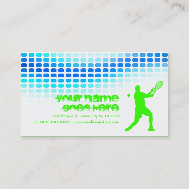 tennis beats business card (Front)