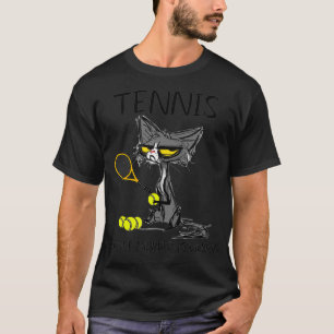 Tennis because Murder is WrongBest Ideas cat lover T-Shirt