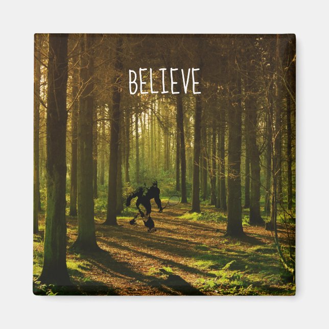 Tennis Bigfoot Forest Magnet (Front)