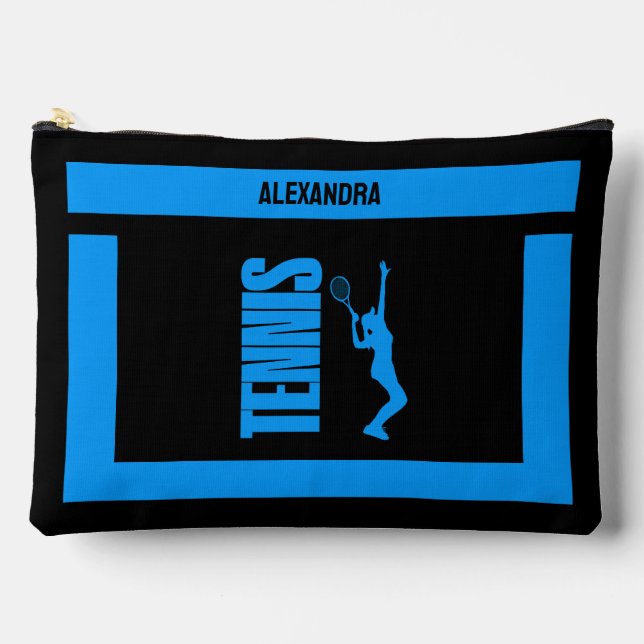 Tennis Birthday Gift, Tennis Player Girl,  Accessory Pouch (Front)