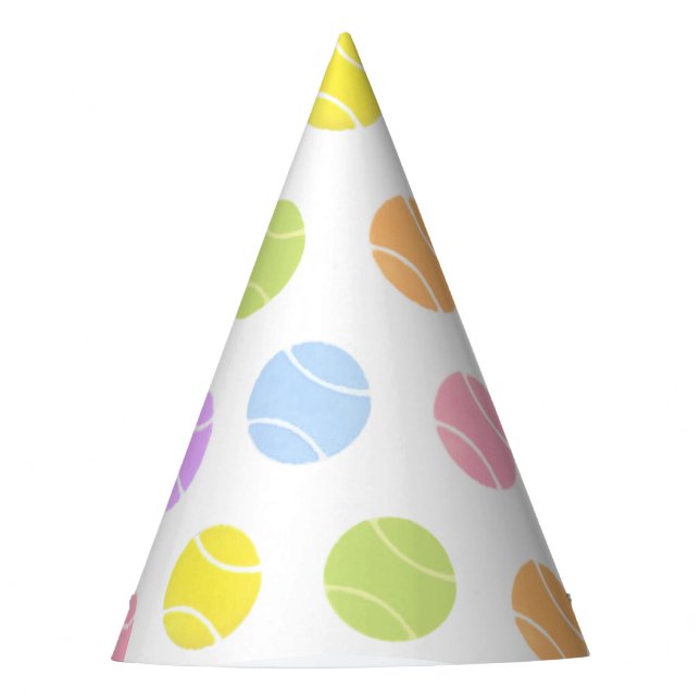 Tennis Birthday Party Hat (Front)