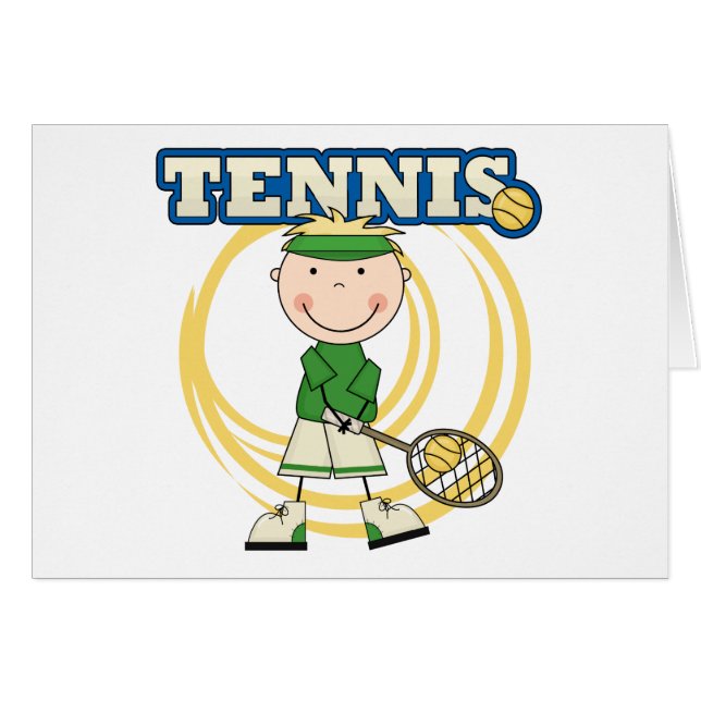 TENNIS - Blonde Boy T-shirts and Gifts (Front Horizontal)