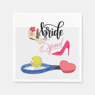 Tennis Bride squad Party Napkin