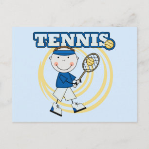 TENNIS - Brunette Boy Tshirts and Gifts Postcard