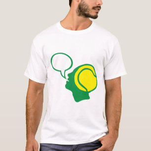 tennis bubble tete head face figure T-Shirt