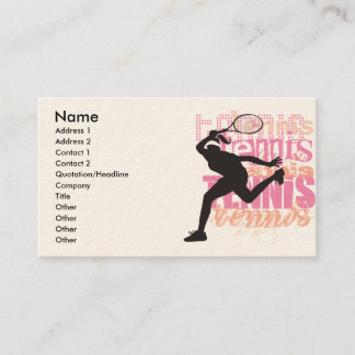 Tennis Business Card