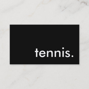 tennis. business card