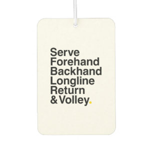 TENNIS CAR AIR FRESHENER